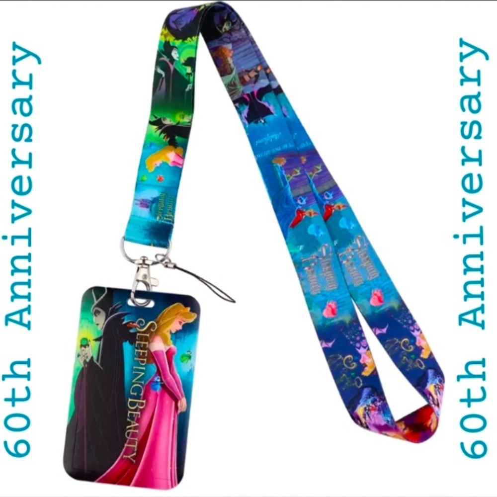 BNWT!✨ Gorgeous Disney’s Sleeping Beauty 60th Anniversary Movie Scenes Lanyard